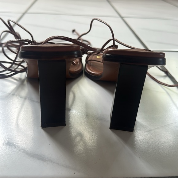 FRAME Le Doheny Strappy Brown Heeled Sandals. Size 7 / EU 37.5. - Picture 7 of 14